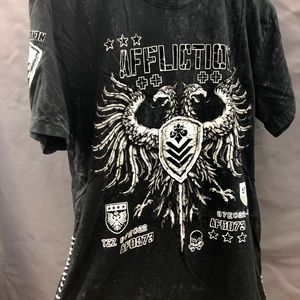 Mens Affliction Medium Tshirt with Stitch Detail
